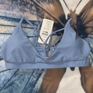 Blue Bathing suit top size small